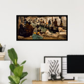 メキシコのメキシコシティで洗濯をする女性1890 ポスター (ホームオフィス)