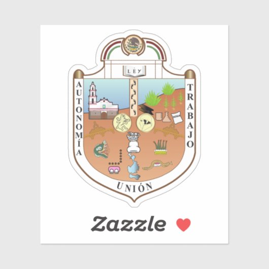 メキシコのモレロスの紋章 シール (シート)