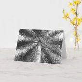 メキシコのヤシの木の陰 カード (黄色い花)