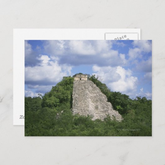 メキシコのユカタン半島コバのマヤ遺跡 ポストカード (正面/裏面)
