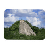 メキシコのユカタン半島コバのマヤ遺跡 マグネット (横)