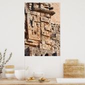 メキシコのユカタン州マジシャン・ピラミッド詳細 ポスター (キッチン)