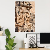 メキシコのユカタン州マジシャン・ピラミッド詳細 ポスター (ホームオフィス)