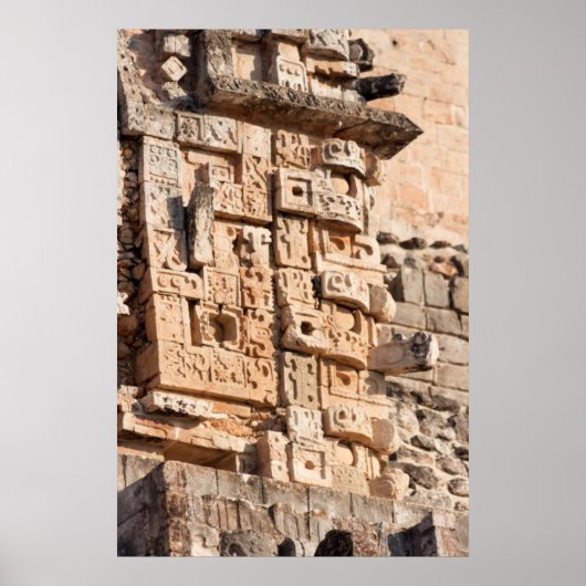 メキシコのユカタン州マジシャン・ピラミッド詳細 ポスター (正面)