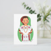 メキシコのユカタン・マトリョシカ葉書 ポストカード (スタンド正面)