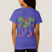 メキシコのリズム 紫 Tシャツ (裏面)