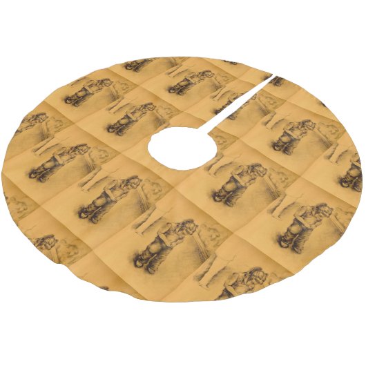 メキシコのルティ失ったアンギーにいる ブラッシュドポリエステルツリースカート (アングル)