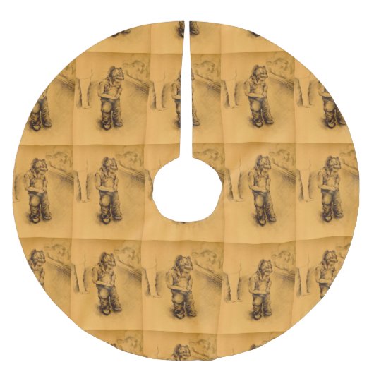 メキシコのルティ失ったアンギーにいる ブラッシュドポリエステルツリースカート (正面)