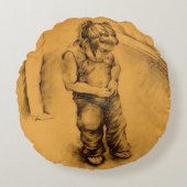 メキシコのルティ失ったアンギーにいる ラウンドクッション (正面)