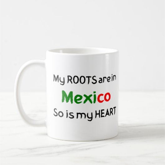 メキシコのルーツコーヒーマグ コーヒーマグカップ (左)