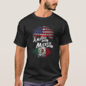メキシコのルーツメキシコ州旗 Tシャツ (正面)