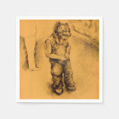 メキシコのル失ったティアンギーにいる スタンダードカクテルナプキン (正面)