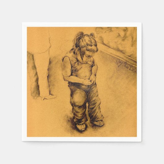 メキシコのル失ったティアンギーにいる スタンダードカクテルナプキン (正面)