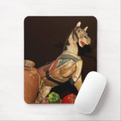 メキシコのレストランで馬の像と装飾の写真 マウスパッド (マウス)