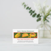 メキシコのレストランカスタムビジネスカード 名刺 (スタンド正面)