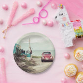 メキシコのレッドカークラシックヴィンテージカブトムシ ペーパープレート (パーティー)