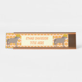 メキシコのロバの日の死んだカスタムデスク名Pl デスクネームプレート (正面)