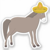 メキシコのロバの死の日 シール (正面)