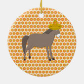 メキシコのロバの死の日 セラミックオーナメント (裏面)