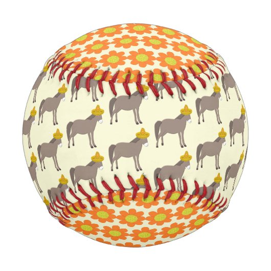 メキシコのロバの死の日 野球ボール (正面)