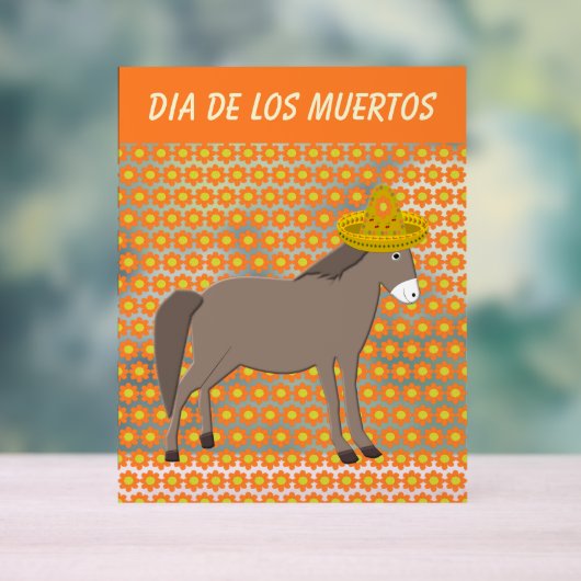 メキシコのロバカスタムーの日 アクリルサイン (ニュートラル)