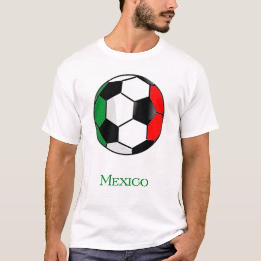 メキシコのワールドカップのサッカーのTシャツ Tシャツ (正面)