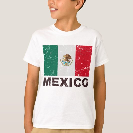 メキシコのヴィンテージの旗 Tシャツ (正面)