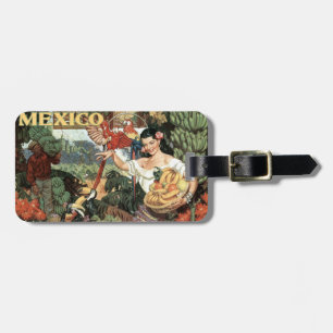 メキシコのヴィンテージ旅行カスタムな荷物のラベル ラゲッジタグ