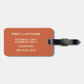 メキシコのヴィンテージ旅行カスタムな荷物のラベル ラゲッジタグ (裏面横)