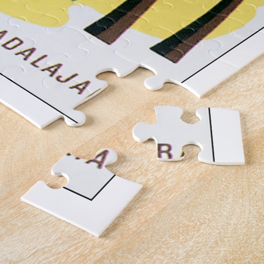 メキシコのヴィンテージ旅行ポスターアートワークの西海岸 ジグソーパズル (側面)