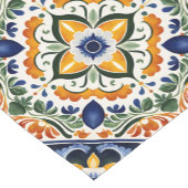 メキシコのヴィンテージ結婚タレラ ショートテーブルランナー (コーナー)