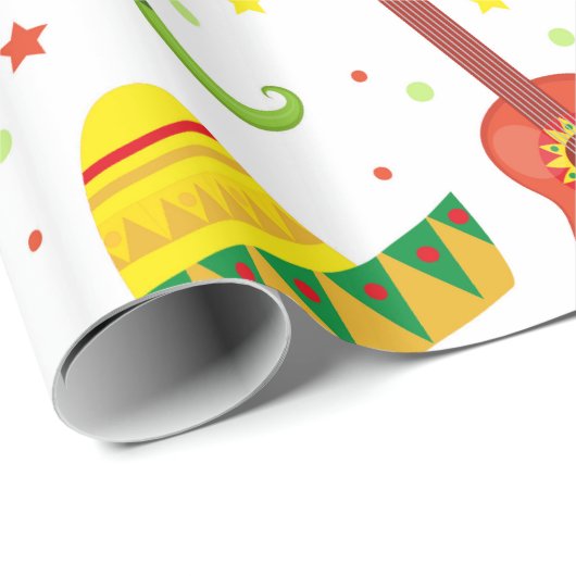 メキシコの休日のCinco deメーヨーのフェスタ ラッピングペーパー (ロールコーナー)