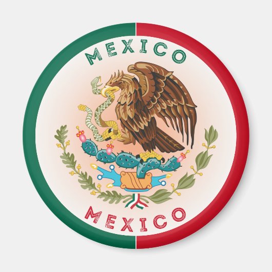 メキシコの伝統エンブレム マグネット (正面)