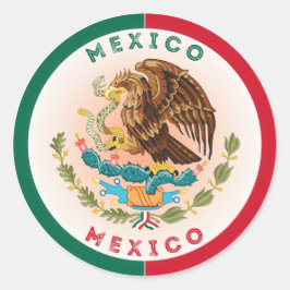 メキシコの伝統エンブレム ラウンドシール