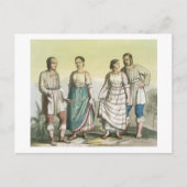 メキシコの伝統的衣装のミチョアカンインディアン( ポストカード (正面)