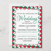 メキシコの個人的な結婚式のお祝いの機会 招待状 (正面)