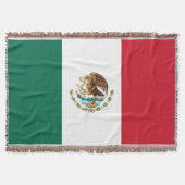 メキシコの優れた編まれたブランケットの旗 スローブランケット (正面)