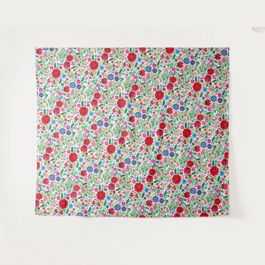 メキシコの刺カラフルしゅう模様 タペストリー (正面(横))