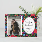 メキシコの刺繍写真の保存日 セーブザデート (スタンド正面)