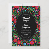 メキシコの刺繍写真の保存日 セーブザデート (正面)