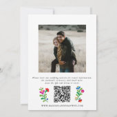 メキシコの刺繍写真の保存日 セーブザデート (裏面)