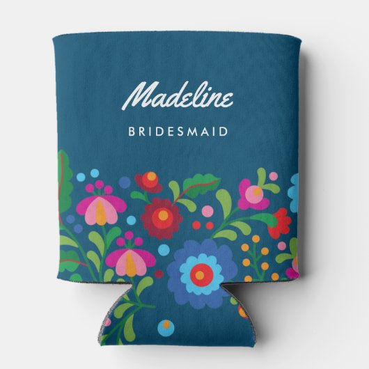 メキシコの刺繍縫い先結婚式の花嫁 缶クーラー (裏面)