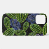 メキシコの刺繍:サボテンの夜シームレス。 Case-Mate iPhoneケース (裏面 (横))