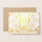 「メキシコの噴水」カー空白のド 箔カード (封筒付き正面)