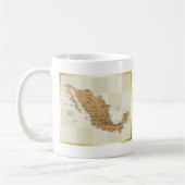 メキシコの国旗と地図のマグ コーヒーマグカップ (左)