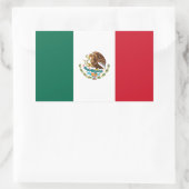 メキシコの国旗ステッカー 長方形シール (バッグ)