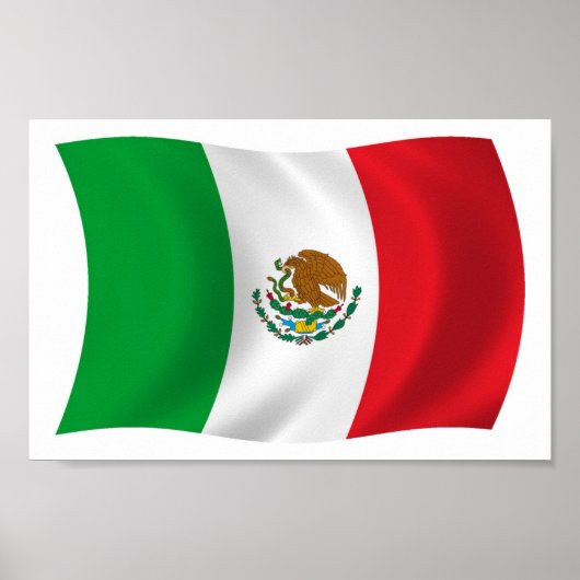 メキシコの国旗ポスター印刷 ポスター (正面)