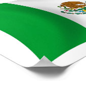 メキシコの国旗ポスター印刷 ポスター (角)