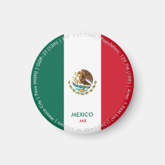 メキシコの国旗マグネット マグネット