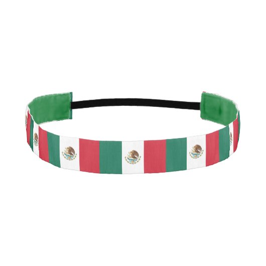 メキシコの国旗 アスレチックヘッドバンド (正面)
